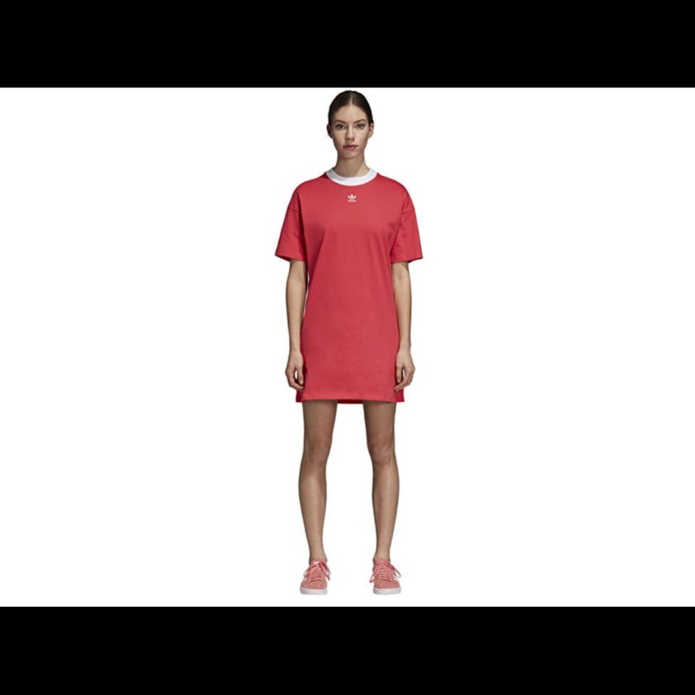 Oversized coral dress